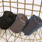 Rolled fleece-lined tights in three shades