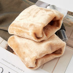 Folded tights showing the thick fleece lining